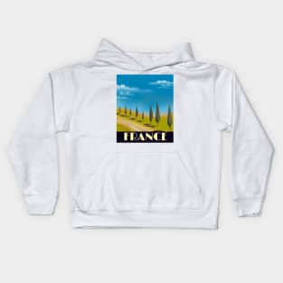 France landscape travel poster Kids Hoodie